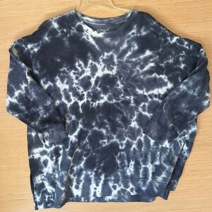 Terra & Sky Black and White Tie-Dye Sweatshirt 3xl